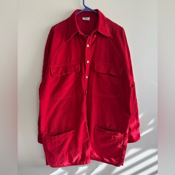 Versus Versace Red Men's Jacket Red corduroy size XL Vintage 90’s - Picture 1 of 12